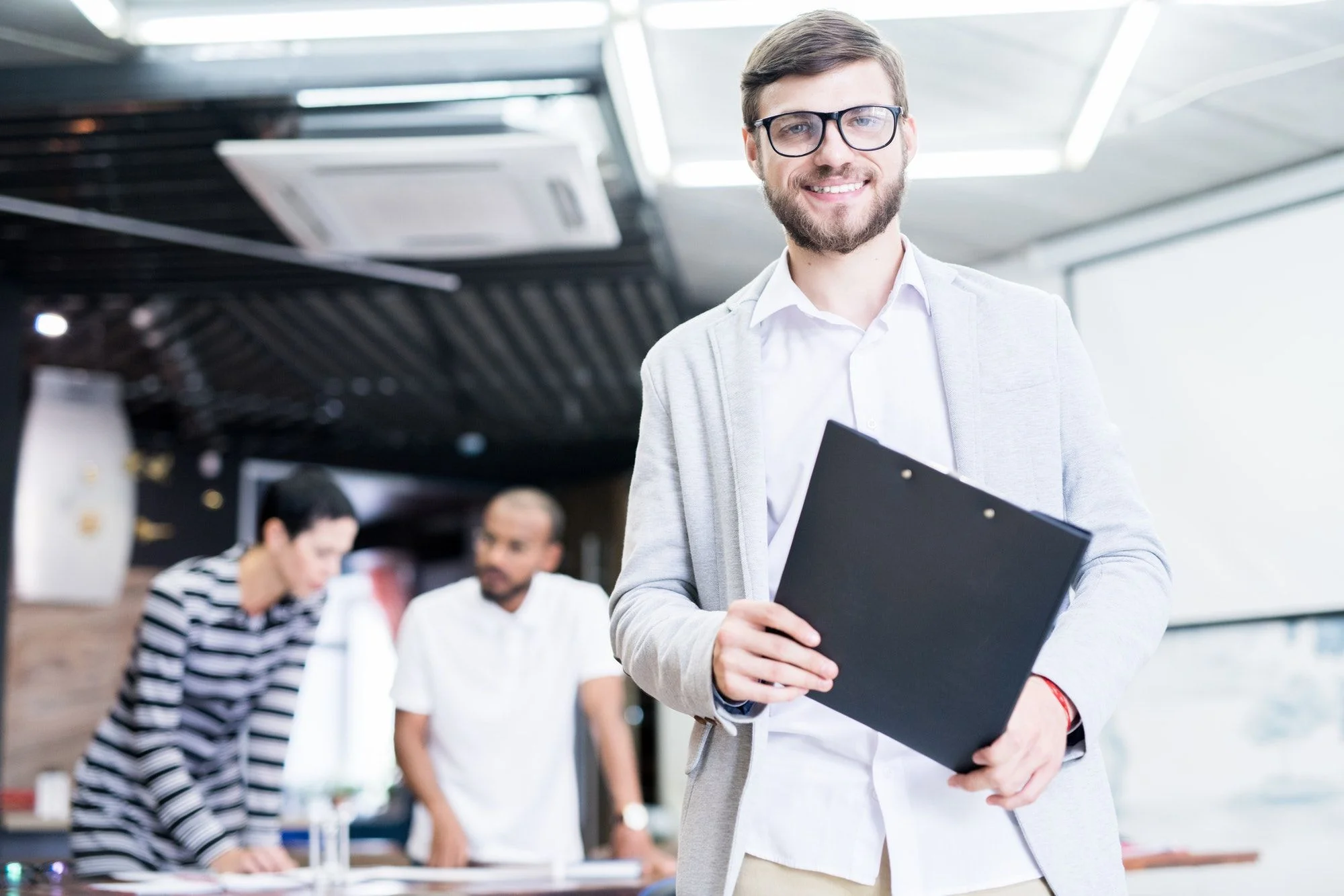 Successful manager at office